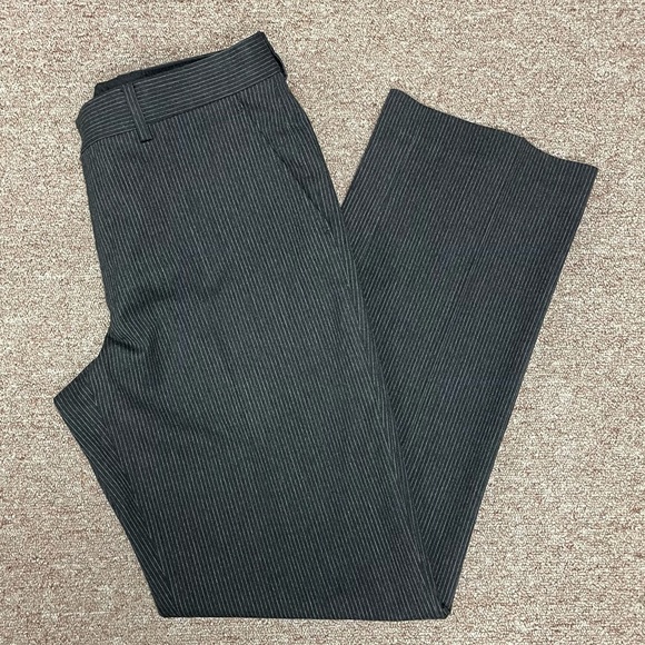 Express Pants Mens Express Charcoal Gray Pin Stripe Producer Pant